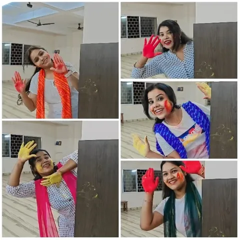 Celebrating with Colored Powders