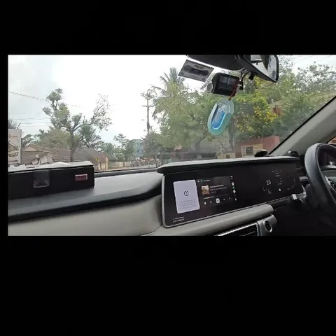 Car Interior with Digital Display