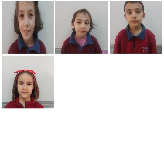 Four Children in School Uniforms