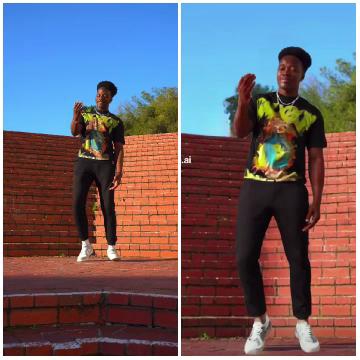 Young Man on Brick Stairs