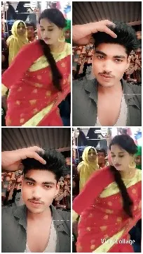 Couple Posing in Colorful Attire