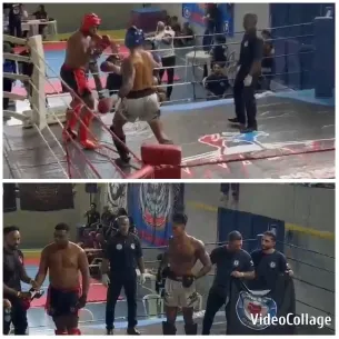 Boxing Match with Referee Overview