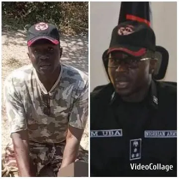 Men in Military Uniforms Speak Publicly