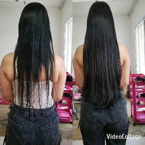 Salon Setting with Long Hair