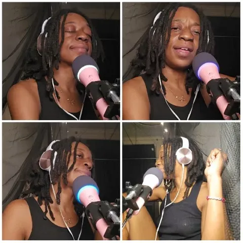 Recording Session with Headphones