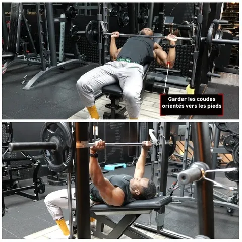 Bench Press Exercise with Guidance