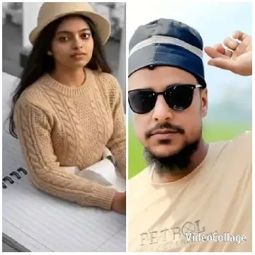 Woman and Man Pose Outdoors Together