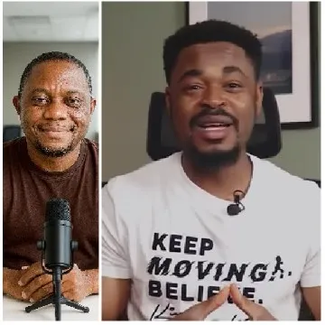Men Recording a Podcast Together