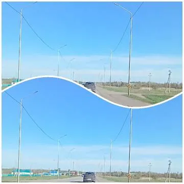 Rural Road Scenes with Blue Sky