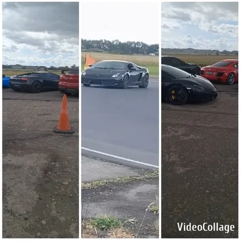 Sports Cars Parked Under Open Sky