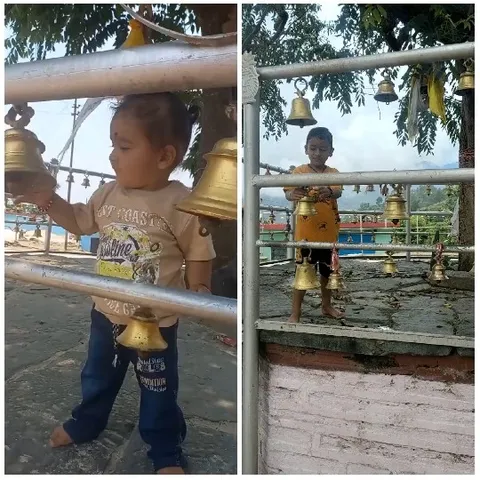 Children Playing with Bells