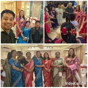 Traditional Attire at Indoor Gathering