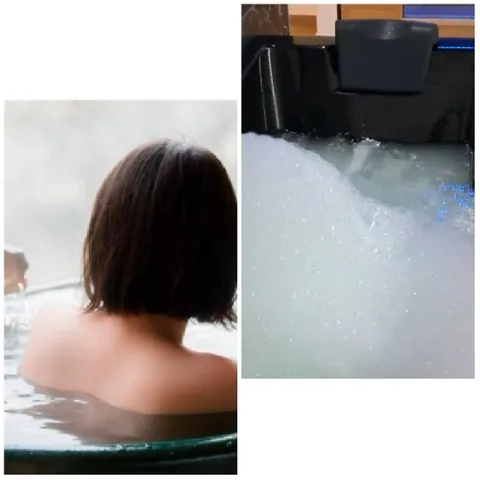 Person Relaxing in Bathtub