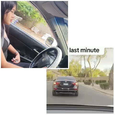 Driving and Back of a Car
