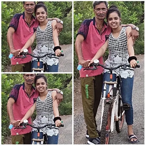 Couple with Bicycle Outdoors