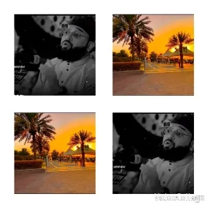 Speaking at Sunset with Palm Trees