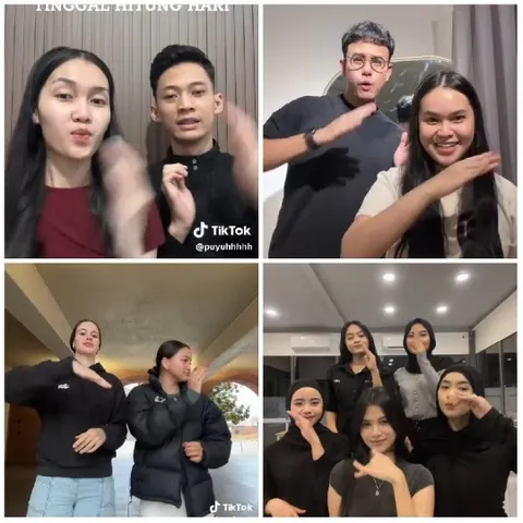 Groups Performing Gestures or Dance Moves
