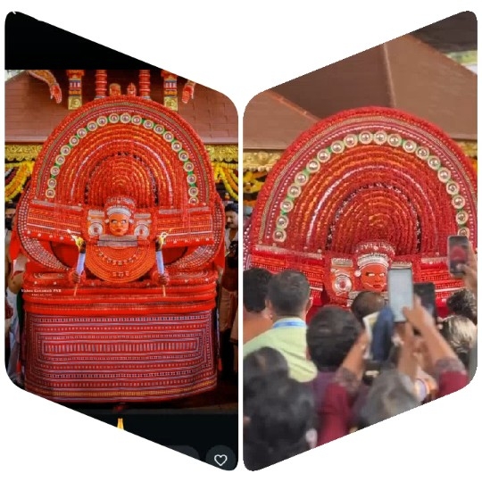 Traditional Theyyam Performer in Costume