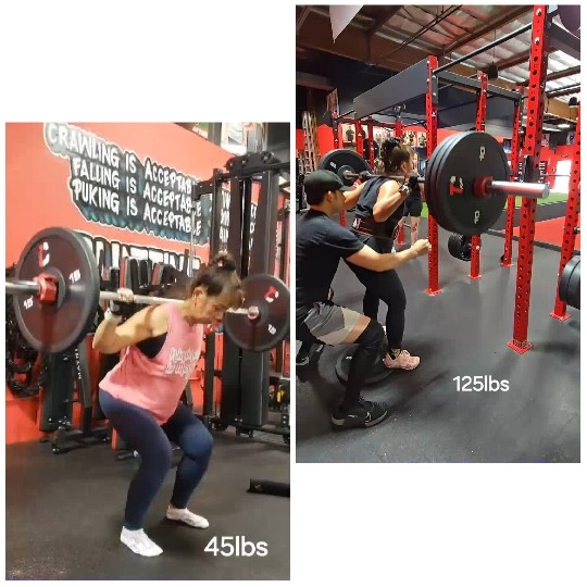 Squats with Barbell in Gym