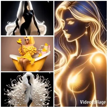 Artistic Silhouettes and Yellow Dress