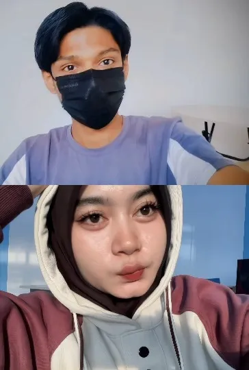 Two People in Face Masks