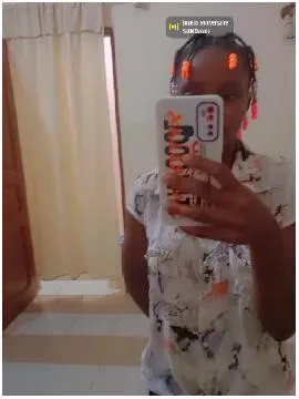 Mirror Selfie with Colorful Accessories