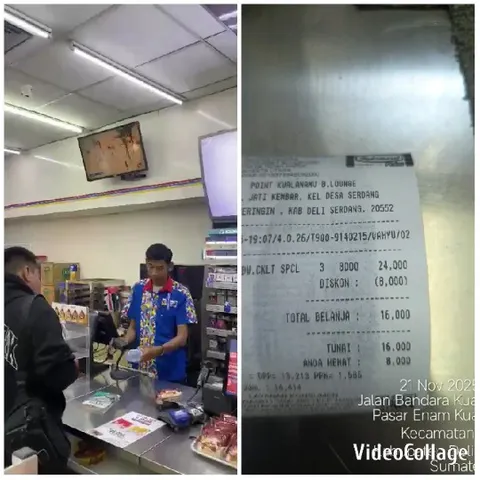 Cashier Assisting Customer at Store