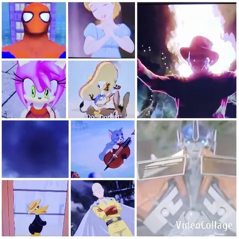 Superheroes and Cartoon Characters Together