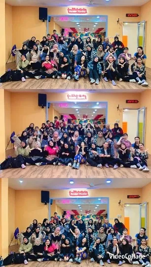 Group Enjoying Dance Studio Session