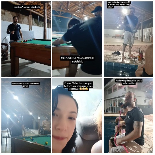 Six Photos of Pool Activities