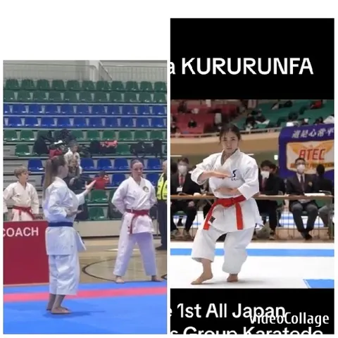 Martial Artists Competing on Mat