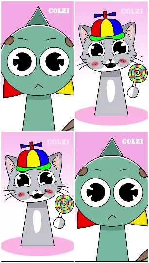 Cartoon Characters with Fun Expressions