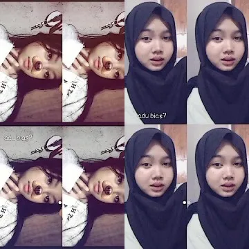 Girl with Animal Filter and Headscarf