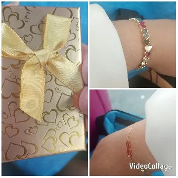 Gift Box and Heart Bracelets