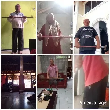 Indoor Casual Exercise Practice Scenes