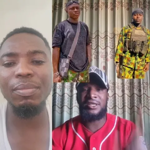 Four Men Against Uniform Backdrop