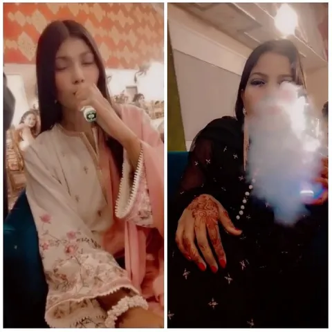 Vaping on Couch with Friends