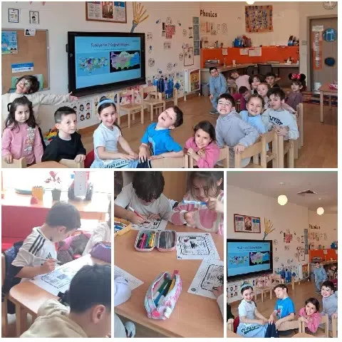 Classroom with Engaged Children