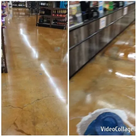 Store Interior with Aisle and Counter
