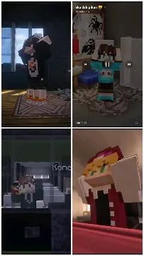 Block Characters in Bright Scenes