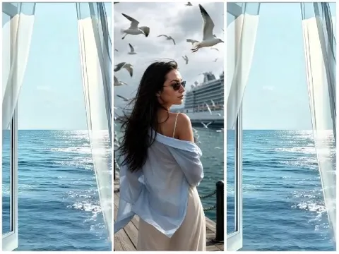 Woman in Sunglasses on Dock