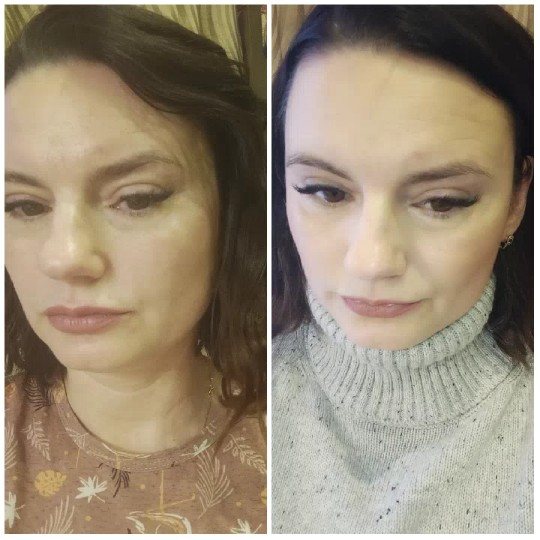 Same Woman in Two Outfits