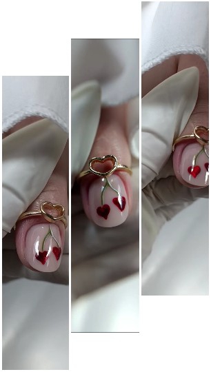Close-Up of Nail Art Design