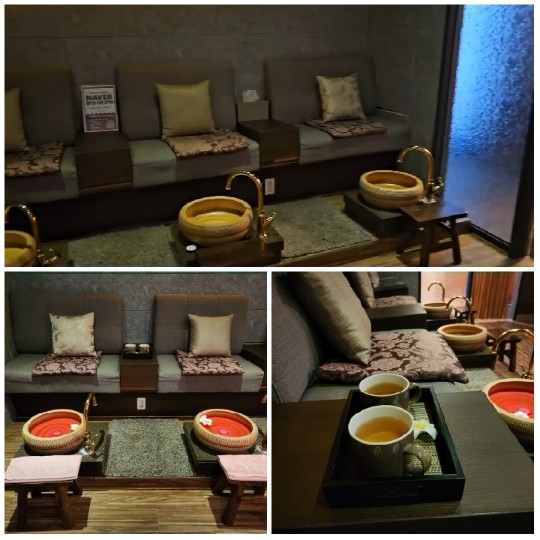 Cozy Spa Area with Foot Soaking