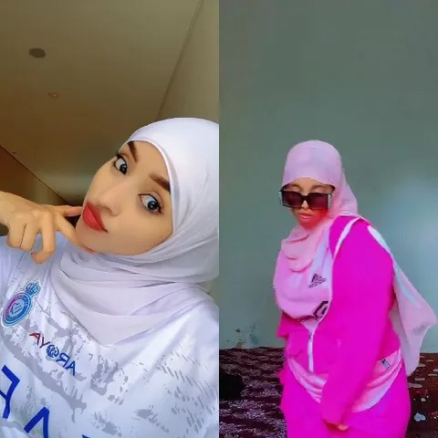 Hijab and Sports Jersey Posing