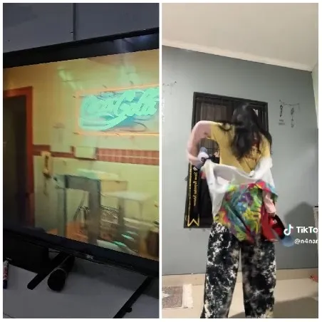 Person Holding Colorful Garment Indoors