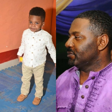 Child and Adult in Split Screen