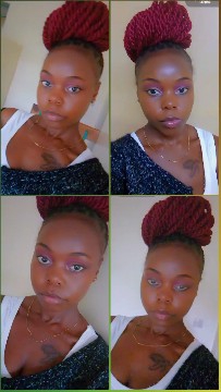 Person with Red Braided Hair Posing