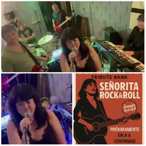 Band Performing with Tribute Poster