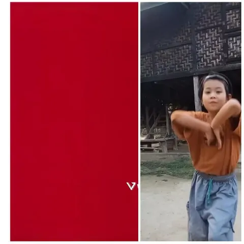 Child Dancing by Rustic House